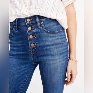 Madewell 10" High-Rise Skinny Crop Jeans: Button-Front TENCEL™ Denim Edition